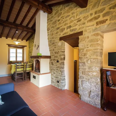 Villa In With Pool And Val Di Chiana View Cortona