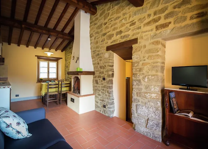 Villa In With Pool And Val Di Chiana View Cortona